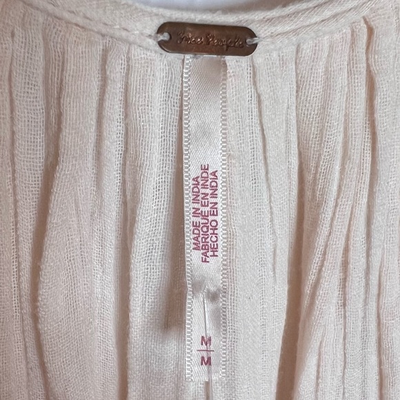 FREE PEOPLE Sunday Stroll Maxi Dress in Ivory Combo. Size Medium - Picture 14 of 16